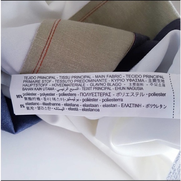 ZARA Color Block Knee-length Cowl Neck Dress White Ecru Black Blue Sleev… - Picture 12 of 16